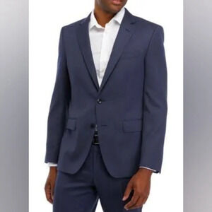Hugo BossThe James 3 Guabello Super 130s Navy Suit Jacket